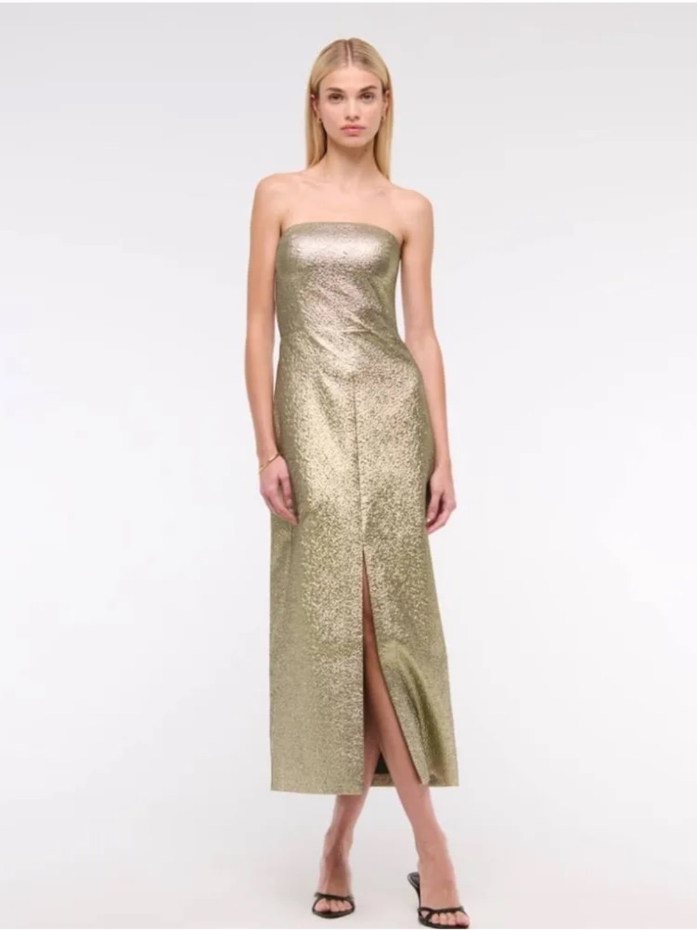 Metallic Strapless Abercrombie and Fitch Dress - Picture 1 of 4